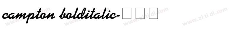 campton bolditalic字体转换